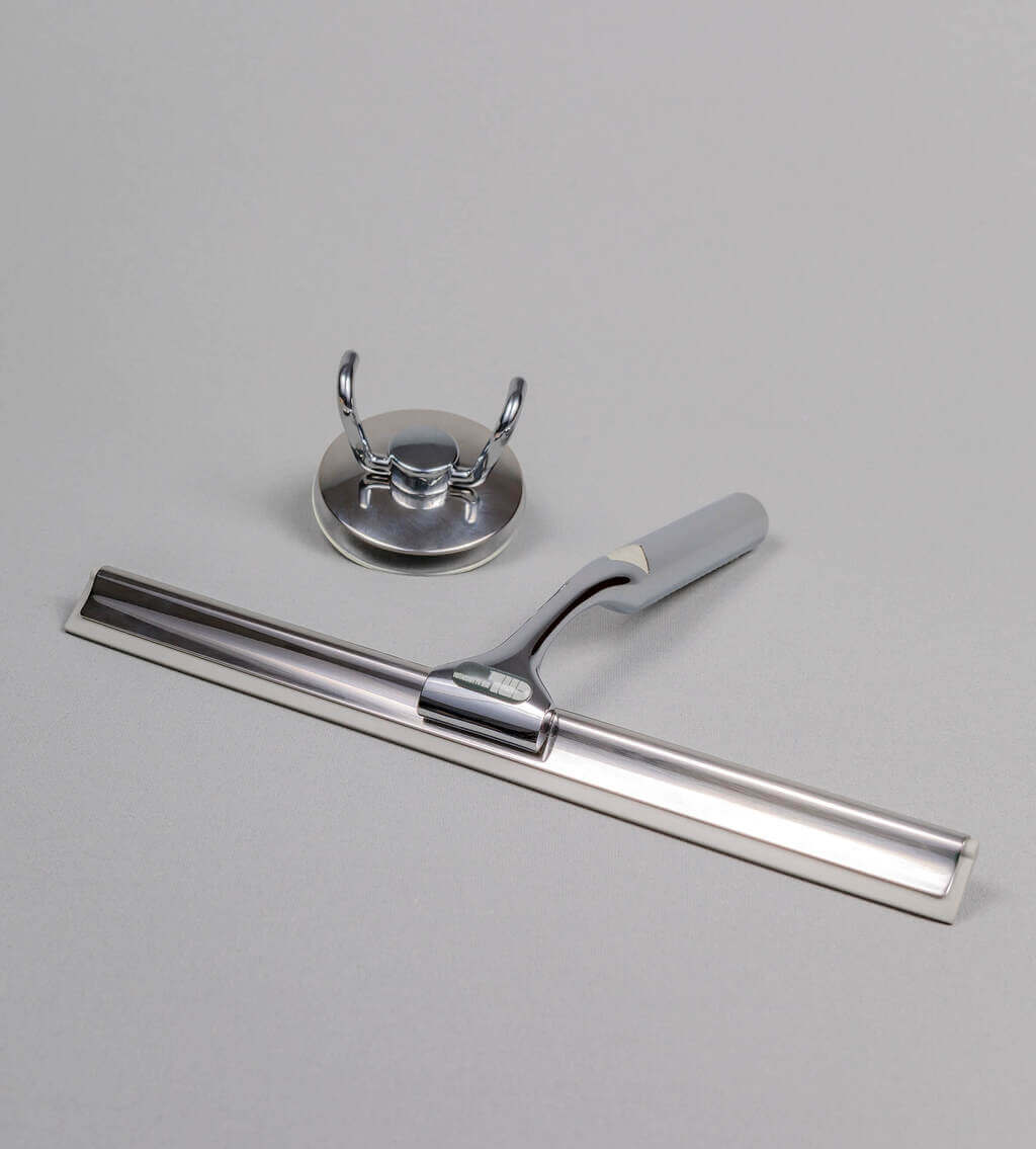 Duschabzieher verchromt mit Silikonlippe