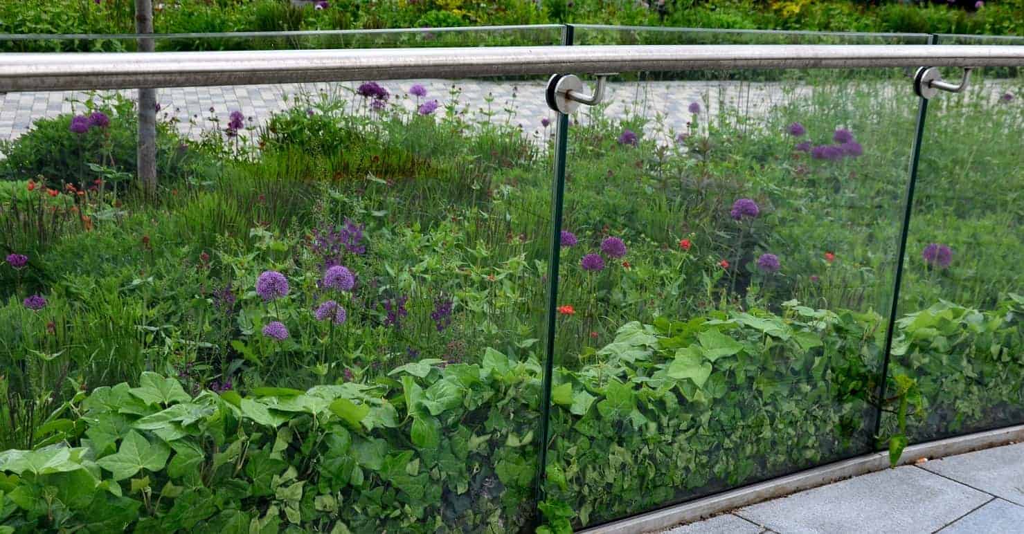 Brüstung aus Verbundsicherheitsglas aus TVG klar Brüstung an Terrasse aus VSG aus TVG klar