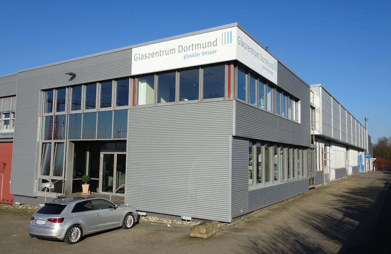 Außenaufnahme des Glaszentrums in Dortmund