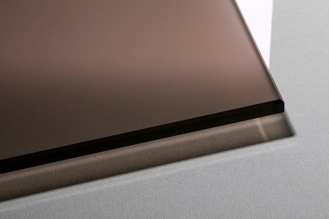 Bronze satiniert Bronze Glas satiniert