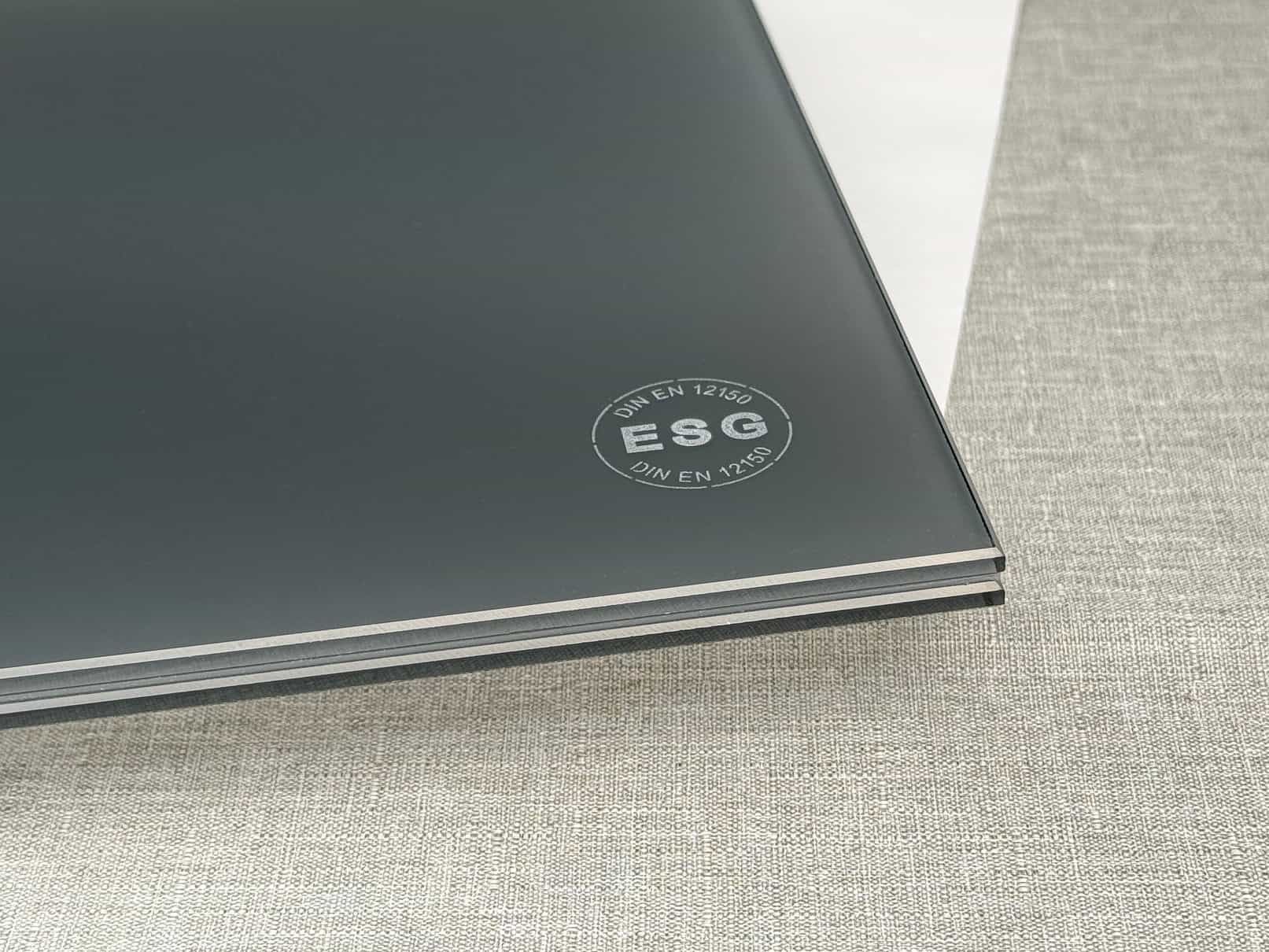 VSG aus ESG grau matt