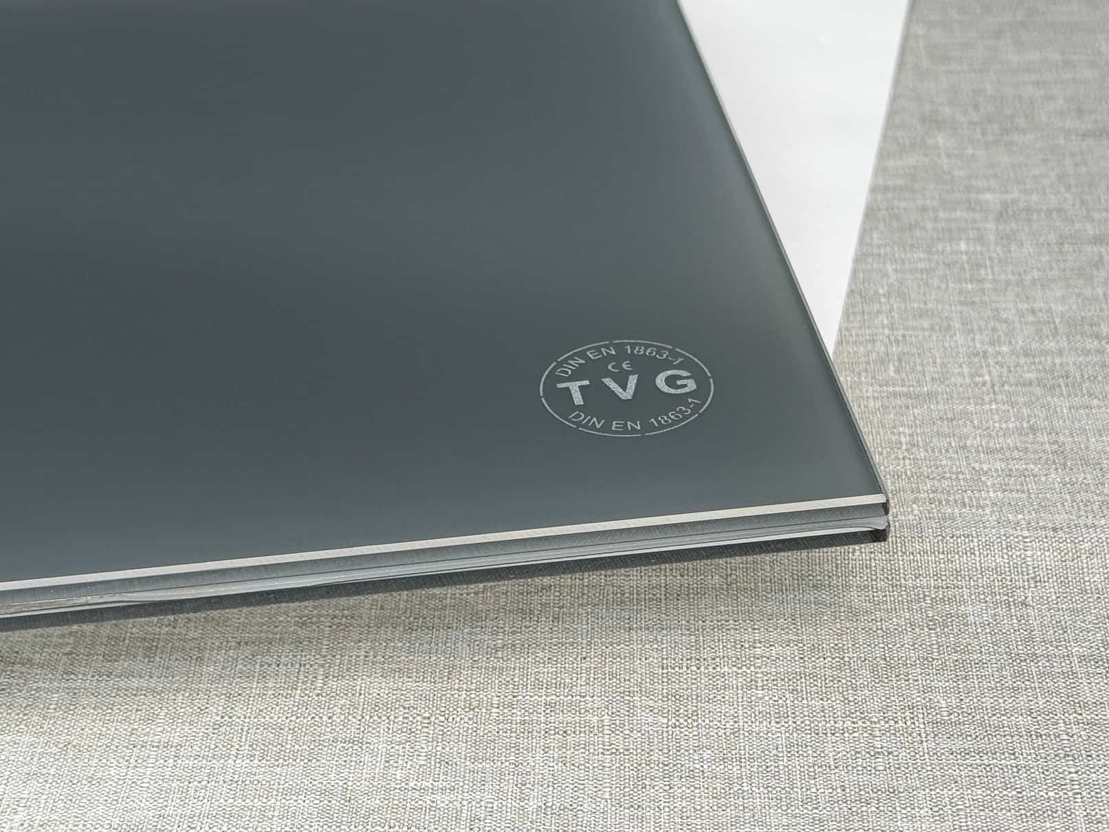 VSG aus TVG grau matt