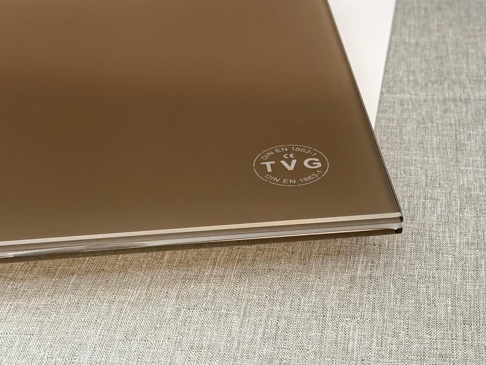 VSG aus TVG bronze matt