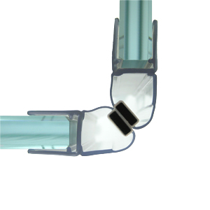 Duschdichtung Magnetdichtung 90°