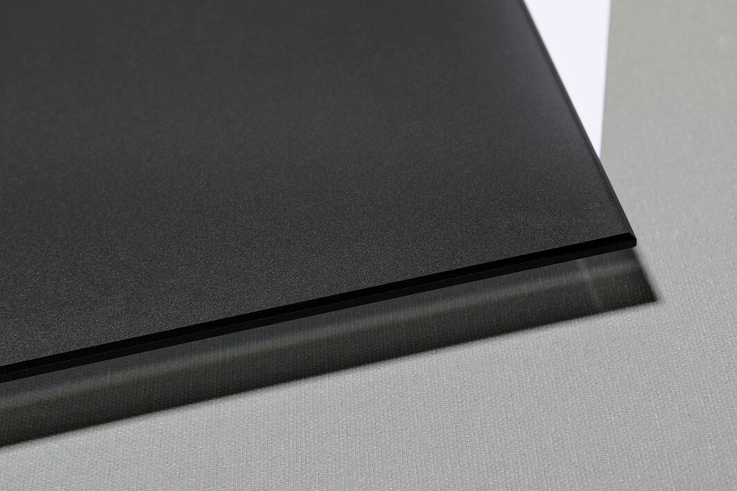 Glas Anthrazit satiniert