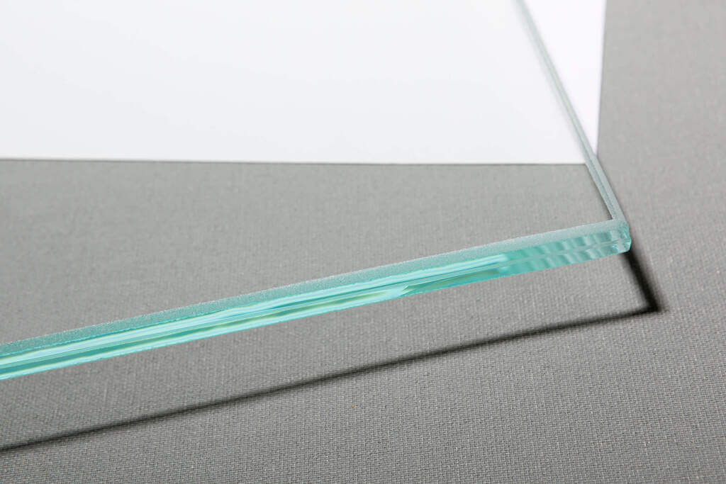 VSG Glasscheibe mit gesäumter Kante VSG klar 8mm